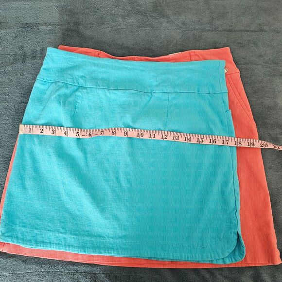 LOT 2 Women's Skorts (Skorts) Jenna Rose PM S.C. & Co. 8 Coral Turquoise Sports - Picture 2 of 7